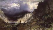 Ein Sturm in den RockY Mountains,Mount Rosalie Albert Bierstadt